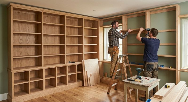 Custom Bookshelves Installation in Alexandria, VA